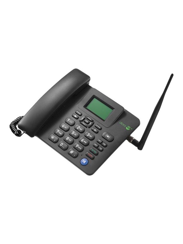 Sort Doro 4100h Black Fixed Cellular Phone - Doro Mobiltelefoner  - 7322460083809