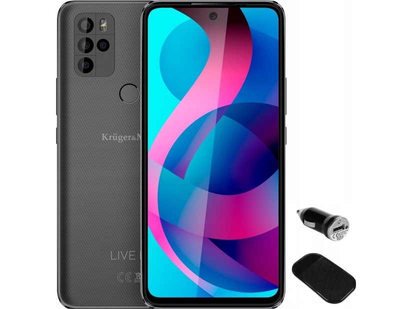Sort Krugerampamp Matz Live 10s 256gb Km0499 Smartphone - Kruger&matz Mobiltelefoner  - 5901890075848