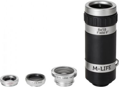Life Smartphone Phone Tablet Lens 4w1 Life Linser - M-life Mobiltelefoner  - 5901890029049
