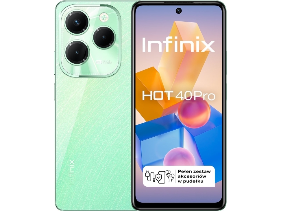 Grøn Infinix Hot Pro 256gb Infinixhot40progreen Smartphone - Infinix Mobiltelefoner  - 4894947011931