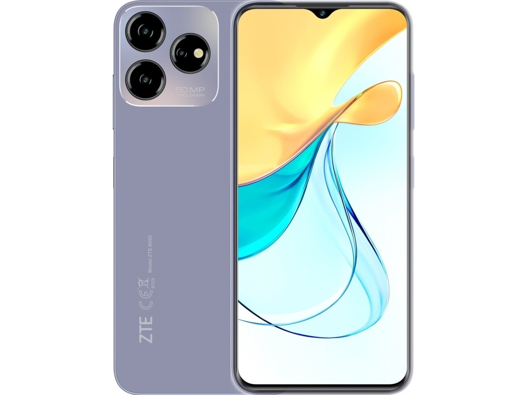 Lilla Smartphone Zte Blade V50 Design 256gb Purple - Zte Mobiltelefoner  - 6902176109119
