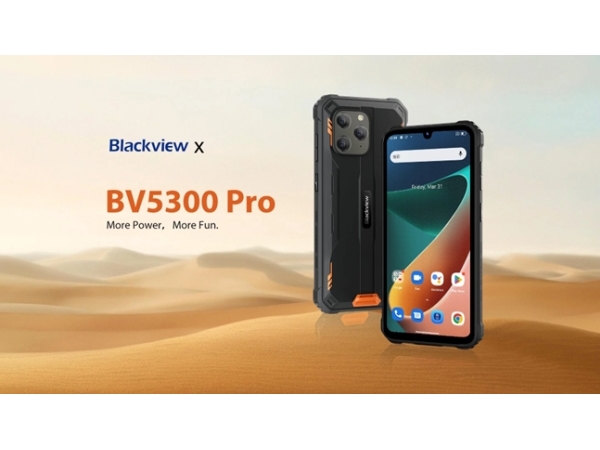 Sort Blackview Bv5300 Pro 64gb Smartphone Black Smartphone Skifer Dual Sim Bluetooth 6580 Mah - Blackview Mobiltelefoner  - 6931548311492