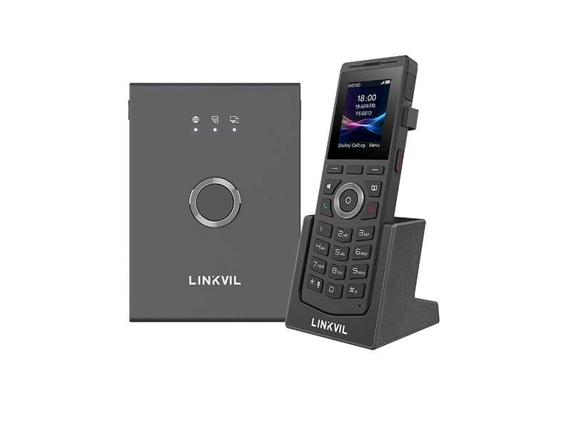 Sort Fanvil W710p Mobiltelefon Trådløs Håndsæt Faldresistent Lcd - Fanvil Mobiltelefoner  - 6937295606638