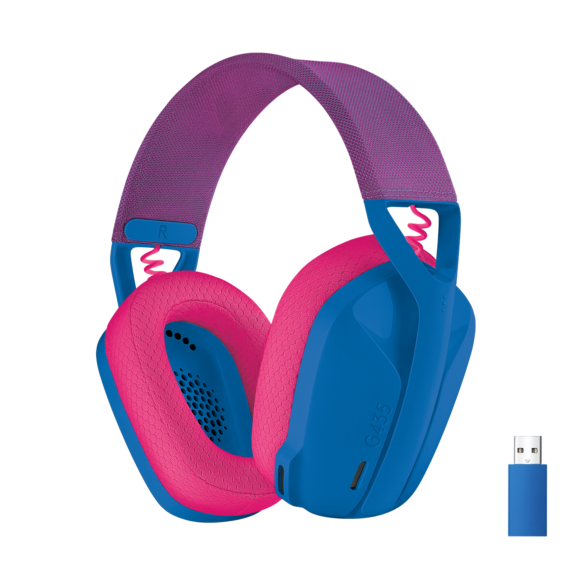 Logitech G435 Lightspeed Trådløs Gaming Headset Blå - Logitech Mobiltelefoner  - 5099206097483