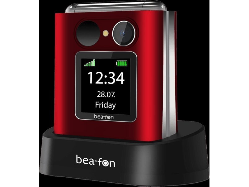 Beafon Bea Fon Fold Lte Rød Mobiltelefon - Beafon Mobiltelefoner  - 9120124822409