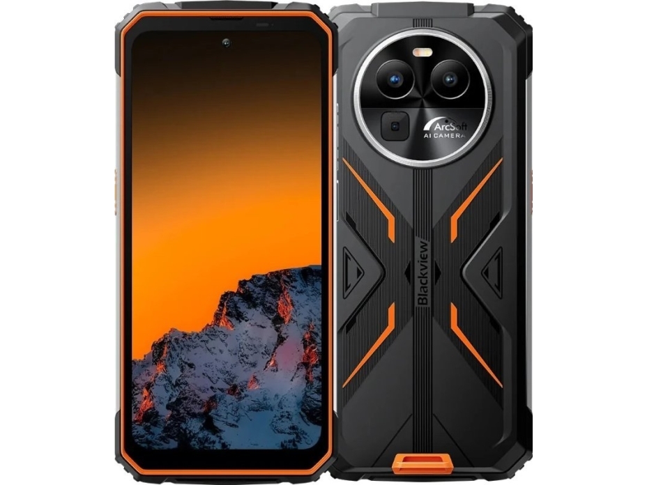 Sort Blackview Smartphone Blackview Bv8100 Orange - Blackview Mobiltelefoner  - 6931548317784