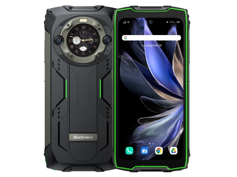Sort Smartphone Blackview Bv9300 Pro 15080 Mah 256 Green - Blackview Mobiltelefoner  - 6931548320500
