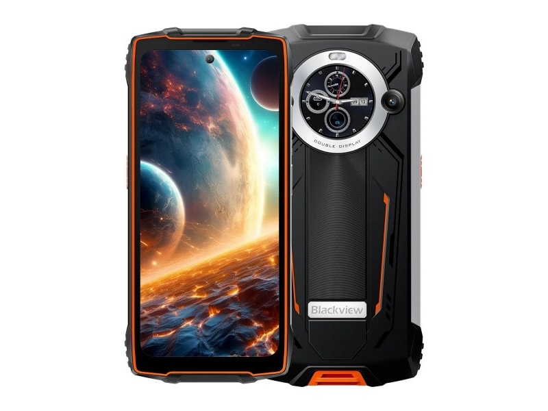 Sort Smartphone Blackview Bv8200 12gb 256gb Orange - Blackview Mobiltelefoner  - 6931548320791