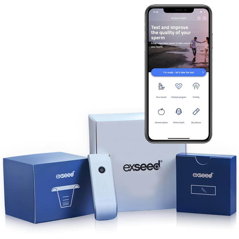 Exseed Health Sædtest Test - Babyplan Mobiltelefoner  - 5700002164650