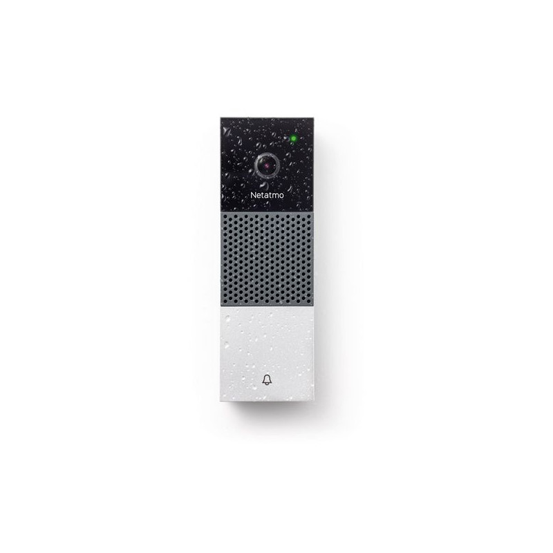 Netatmo Smart Video Doorbell With Speaker And Microphone Dørklokke - Netatmo Mobiltelefoner  - 3700730503617