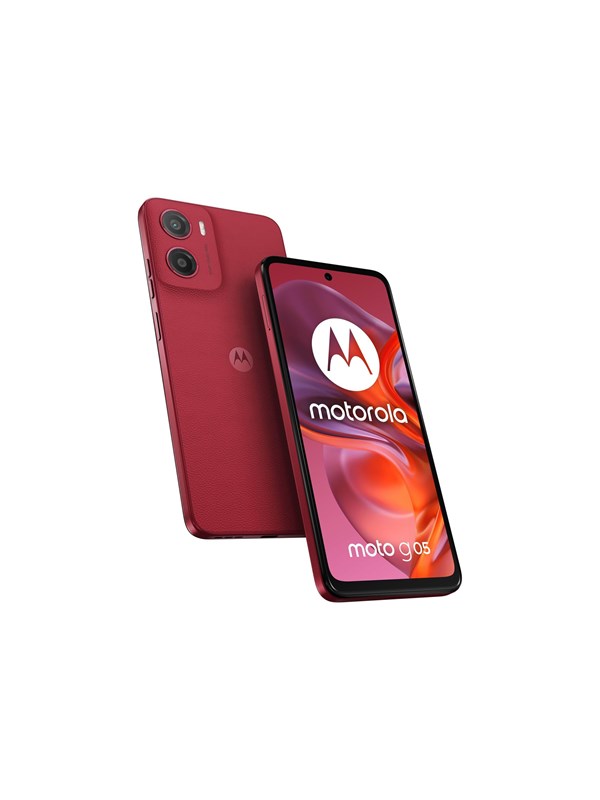 Motorola Moto G05 128gb 4gb Plum Red - Motorola Mobiltelefoner  - 840023290596